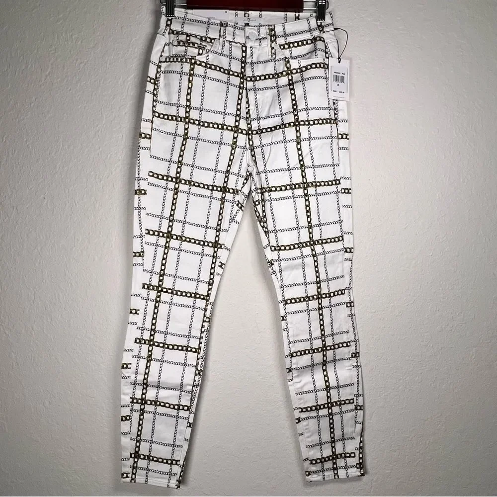 7 for all mankind high waist ankle skinny jeans 🔥 NWT 🔥 Size 25